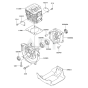 Cylinder / Crankcase for Kawasaki KCS525AC Hedge Trimmer