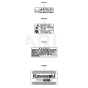 Label for Kawasaki KCS600A Hedge Trimmer