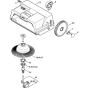 Container, Side Broom Assembly for Stihl KG 550 Sweeping Machine