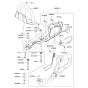 Pipe / Handle / Guard for Kawasaki KHD600B Hedge Trimmer