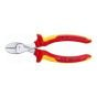 X-Cut Compact Diagonal Cutters VDE Certified Grip 160mm by Knipex - 73 06 160 SB