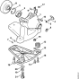 Fan housing for Stihl KR85 Kombi Attachment Engine