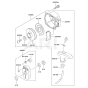 Starter for Kawasaki KRB400B Blower