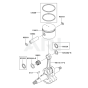 Piston / Crankshaft for Kawasaki KRB750B Blower