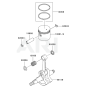 Piston / Crankshaft for Kawasaki KRH300A Blower