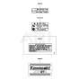 Label for Kawasaki KTF27A String Trimmers