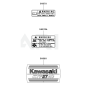 Label for Kawasaki KTF27AC String Trimmers