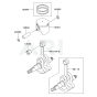 Piston / Crankshaft for Kawasaki KTR27A String Trimmers