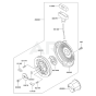 Starter for Kawasaki KWN20A Pump