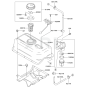 Fuel Tank / Fuel Valve for Kawasaki KWT40A Pump