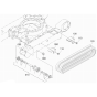 Track and Roller Assembly for Kubota KX018-4 Mini Excavator