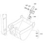 Bucket Assembly for Kubota KX101-3a3 Mini Excavator