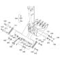 Dipper Arm/ Bucket Link Assembly for Kubota KX71-3 Mini Excavator