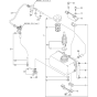 Fuel Tank and Fuel Pipe Assembly for Yanmar L48N-S (Mixer) Engine