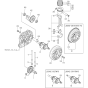 Crankshaft, Piston and Camshaft Assembly for Yanmar L60AE Engine