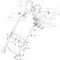 Handle Assembly for Husqvarna LB146i Consumer Lawn Mower