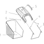 Bagger Assembly for Husqvarna LC 140 Lawn Mowers