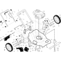 Frame & Engine Assembly for Husqvarna LC 153V Lawn Mowers