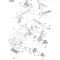 Mower Deck / Cutting Deck Assembly for Husqvarna LC 247Li Lawn Mowers