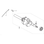 Crankshaft Assembly for Loncin LC152F A Shaft (97cc, 1.8hp) Twin Series Engine