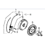 Flywheel/Ignition Comp Assembly for Loncin LC154F-1 with Oil Alarm (87cc, 2.8hp) Twin Series Engine