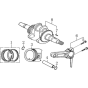 Crankshaft, Piston Assembly for Loncin LC3000-F Generator