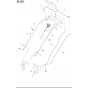 Handle Assembly for Husqvarna LC451 V Consumer Lawn Mower