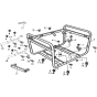 Frame Assembly for Loncin LC6500D-F Generator