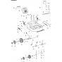 Cutting Deck Assembly for Husqvarna LE116P Consumer Lawn Mower