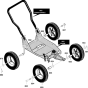 Wheels & Tires Assembly for Husqvarna LE389 Wheeled Edger