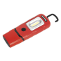 Rechargeable 360Deg. Inspection Lamp 2W COB + 1W LED Red Lithium-Polymer Sealey Part No. LED3601R