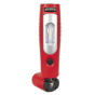 Rechargeable 360Deg. Inspection Lamp 7 SMD + 3W LED Red Lithium-ion Sealey Part No. LED3602R