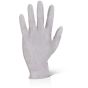 Latex Powder Free Gloves Beaded Cuff EN455 Single Use White Box of 1000 SML