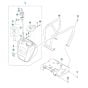 Engine Plate, Water Tank Assembly for Husqvarna LF 75 LAT Compactor