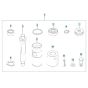 Piston Assembly for Husqvarna LG 164 Diesel Reversible Compactor