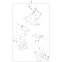 Transport Assembly for Husqvarna LG 164 Petrol Reversible Compactor