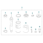 Piston Assembly for Husqvarna LG 164 Petrol Reversible Compactor