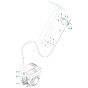 Throttle Control (Non-EPA) Assembly for Husqvarna LG 204 Diesel Reversible Compactor