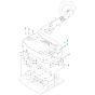 Engine Plate Assembly for Husqvarna LG 204 Diesel Reversible Compactor