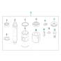 Piston Assembly for Husqvarna LG 204 Diesel Reversible Compactor