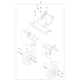 Transport Assembly for Husqvarna LG 204 Petrol Reversible Compactor