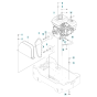 Engine Assembly for Husqvarna LG 204 Petrol Reversible Compactor