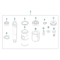 Piston Assembly for Husqvarna LG 204 Petrol Reversible Compactor