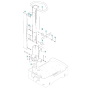 Handle Assembly for Husqvarna LG 300 Diesel Reversible Compactor