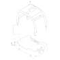 Frame Assembly for Husqvarna LG 300 Petrol Reversible Compactor