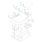 Engine Plate Assembly for Husqvarna LG 300 Petrol Reversible Compactor