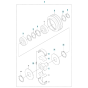 Clutch Assembly for Husqvarna LG 400 Diesel Reversible Compactor