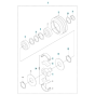 Clutch Assembly for Husqvarna LG 400 Petrol Reversible Compactor