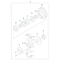 Clutch Assembly for Husqvarna LG 504 Reversible Compactor