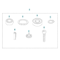 Piston Assembly for Husqvarna LG 504 Reversible Compactor